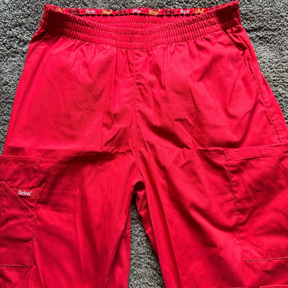 Dickies high-rise red cargo pants